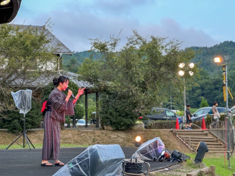 梅谷心愛さんが「さとみ夏まつり」のステージに登場！茨城県常陸太田市2024年8月13日